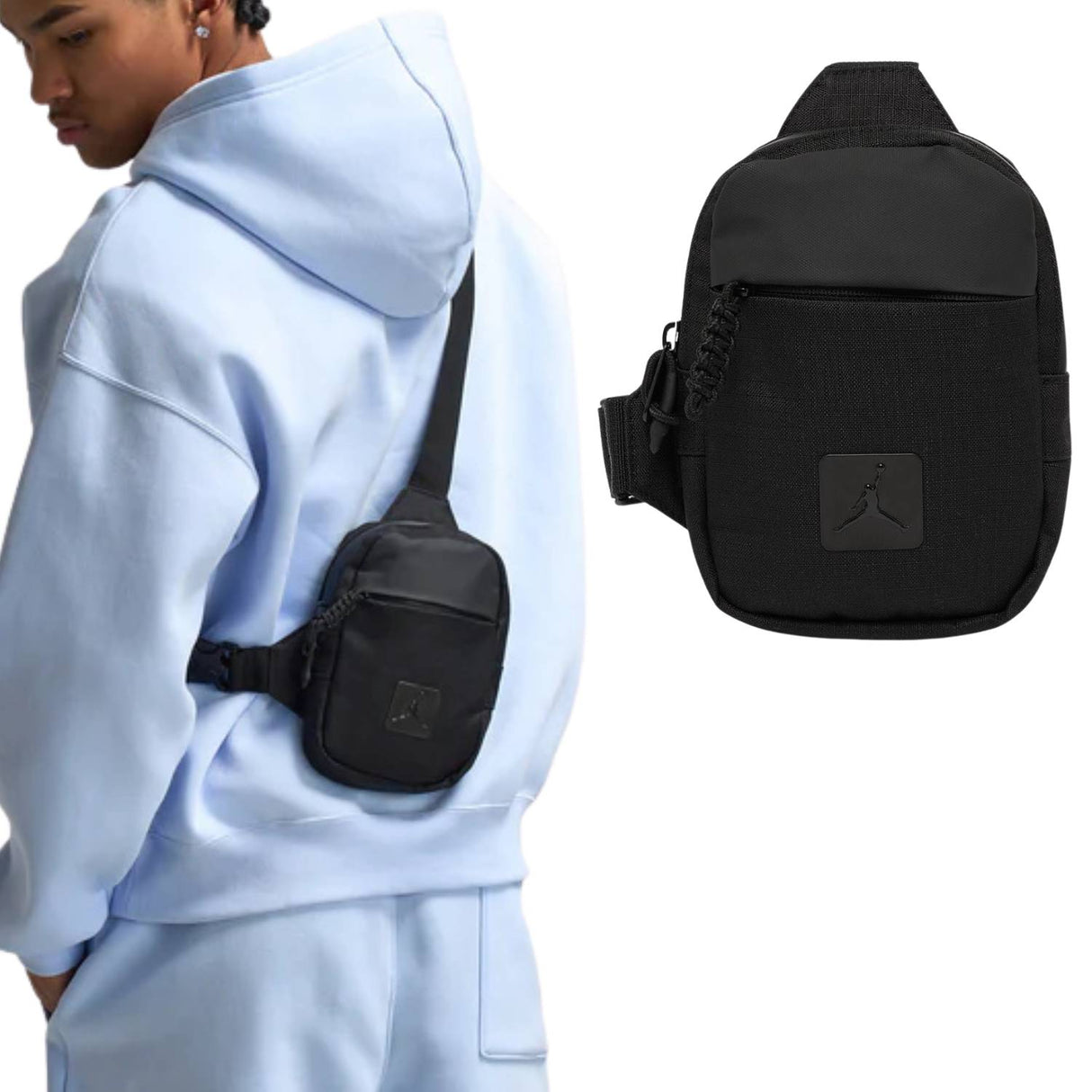 BORSA A TRACOLLA JORDAN MA9041-023 NERO 1 LITRO