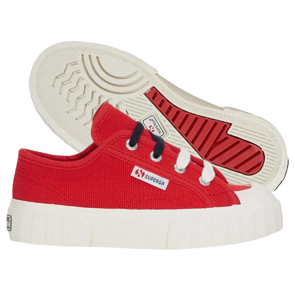 SCARPA BAMBINI SUPERGA S2113FW AU7 2630 STRIPE ROSSO