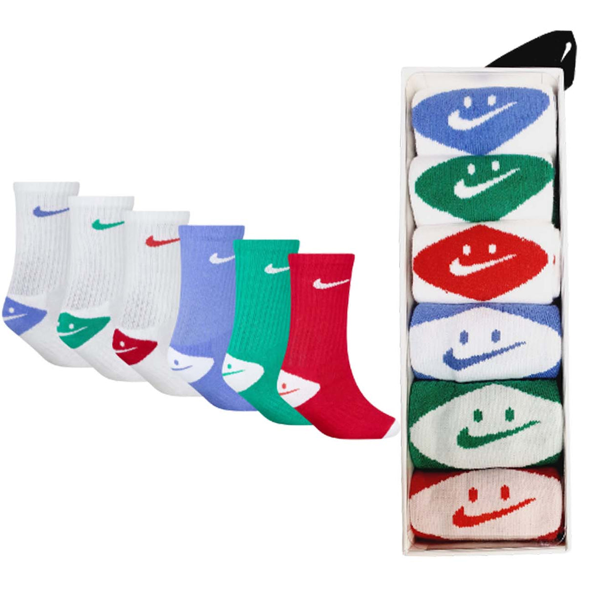 CALZE BAMBINI NIKE BN0996 001 MULTICOLOR 6 PAIA