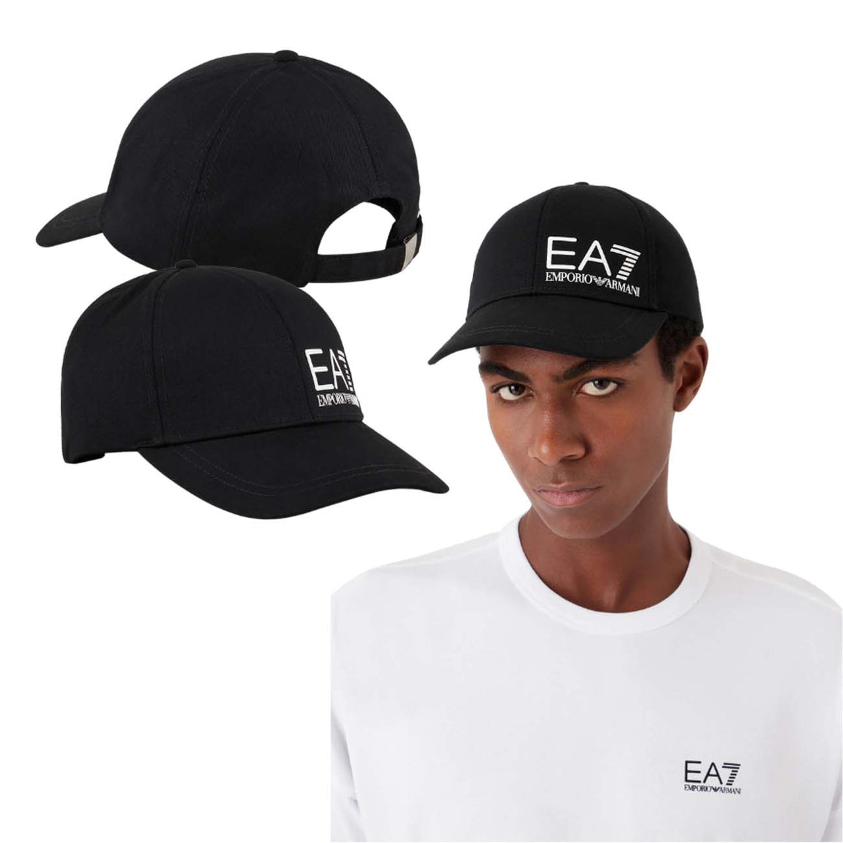 CAPPELLO ARMANI EA7 247088 CC010 BASEBALL NERO