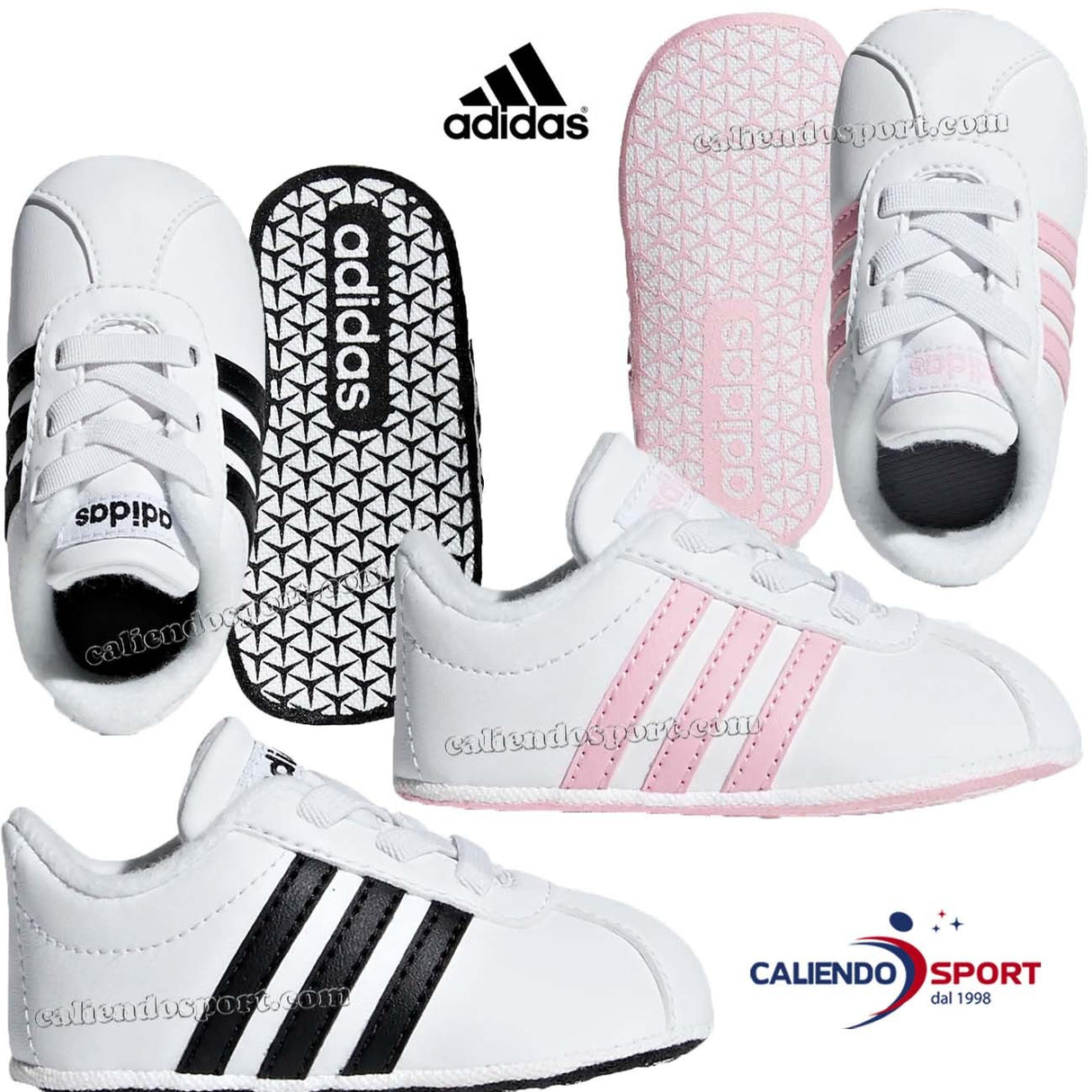 CHAUSSURES ADIDAS BÉBÉ F36605 F36603 BLANC VL COURT 2.0