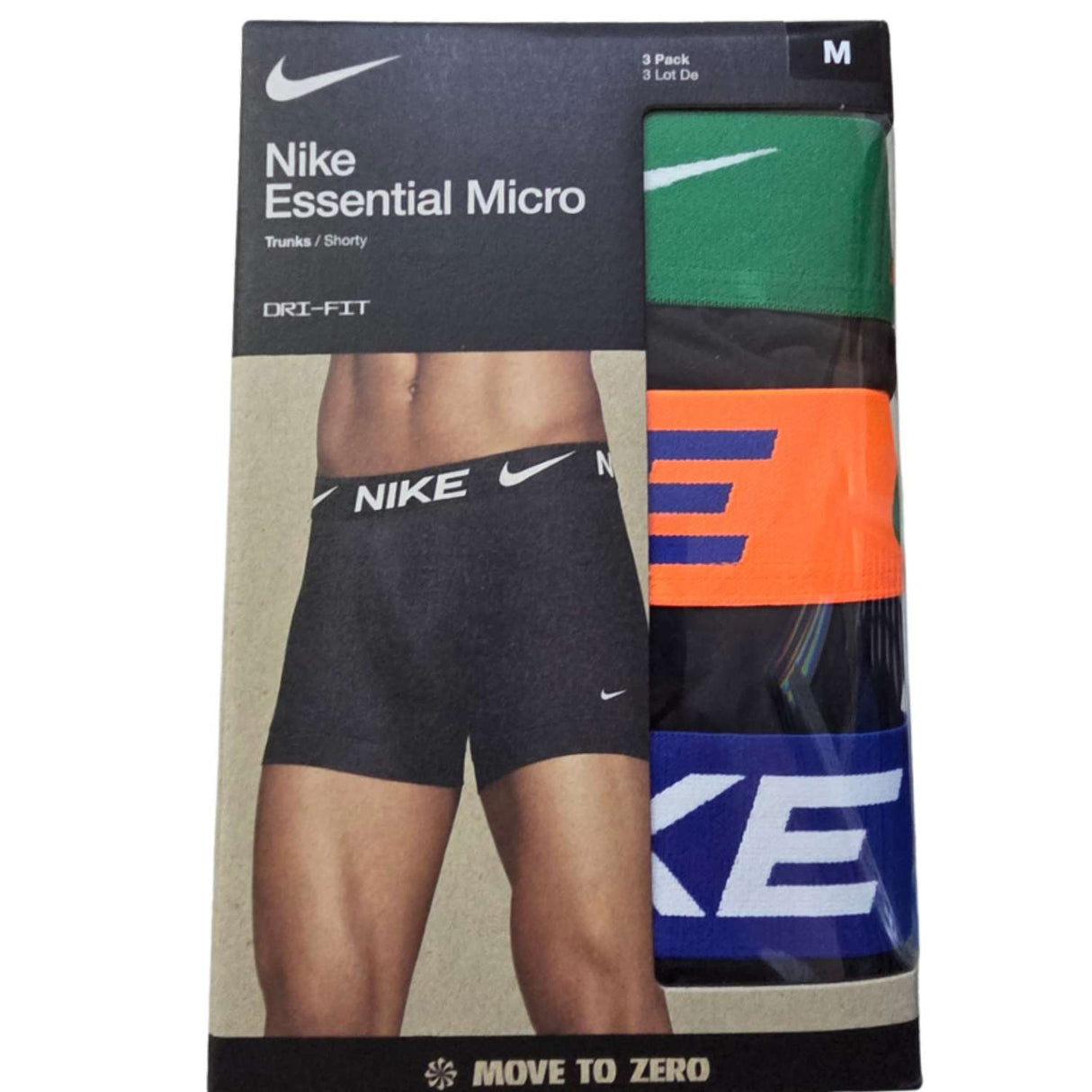 BOXER NIKE 0000KE1156 EXQ ESSENTIALS MICRO DRI FIT 3 PEZZI