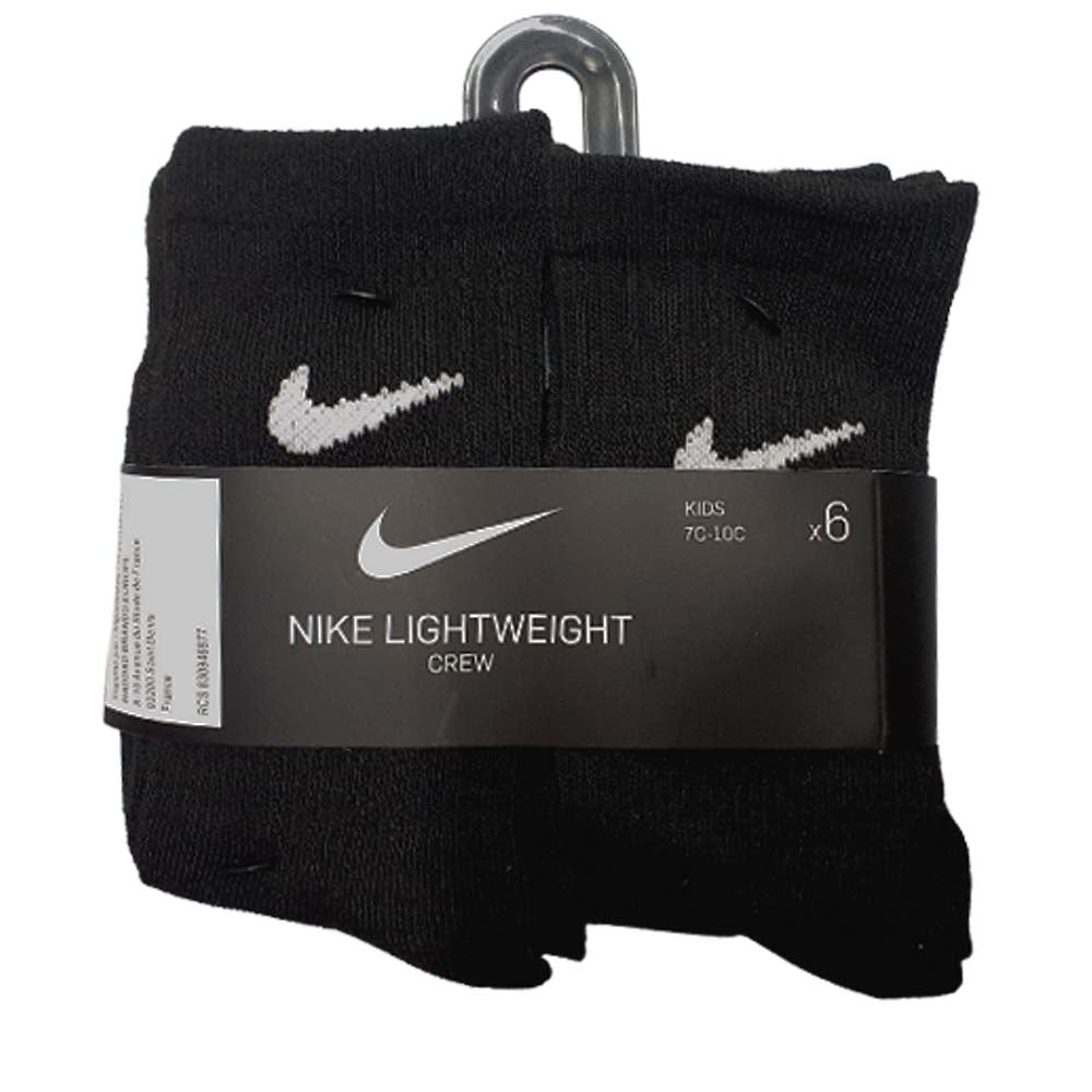 NIKE KIDS SOCKS UN0030 6 PAIRS LIGHTWEIGHT
