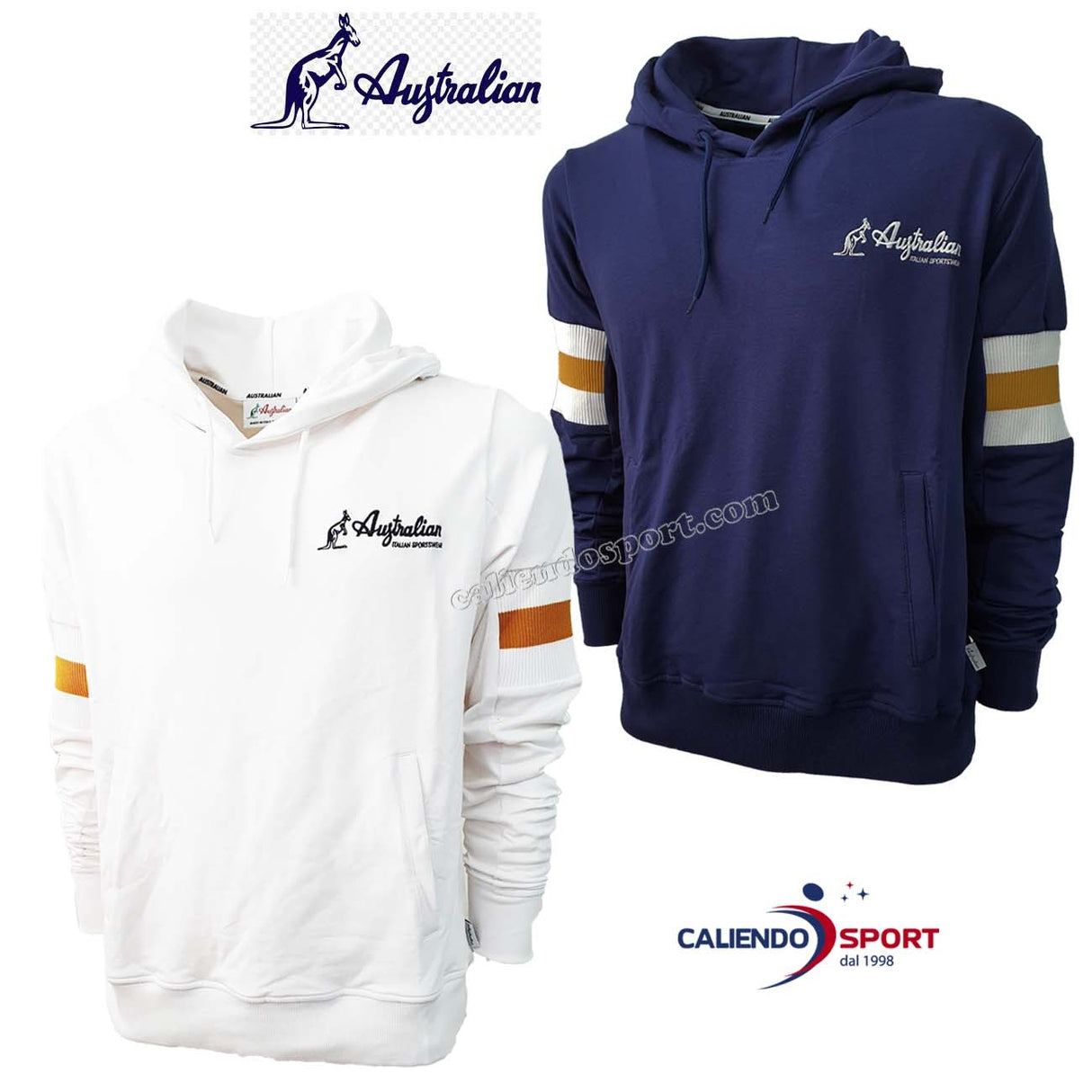 FELPA AUSTRALIAN FE0010 RIBBED KNIT HOODIE COTONE