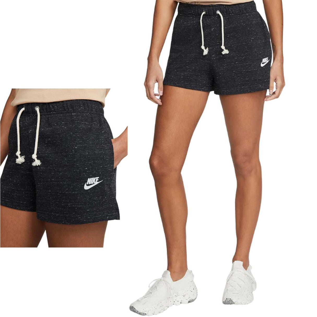 SHORT NIKE DM6392 010 NOIR POUR FEMMES