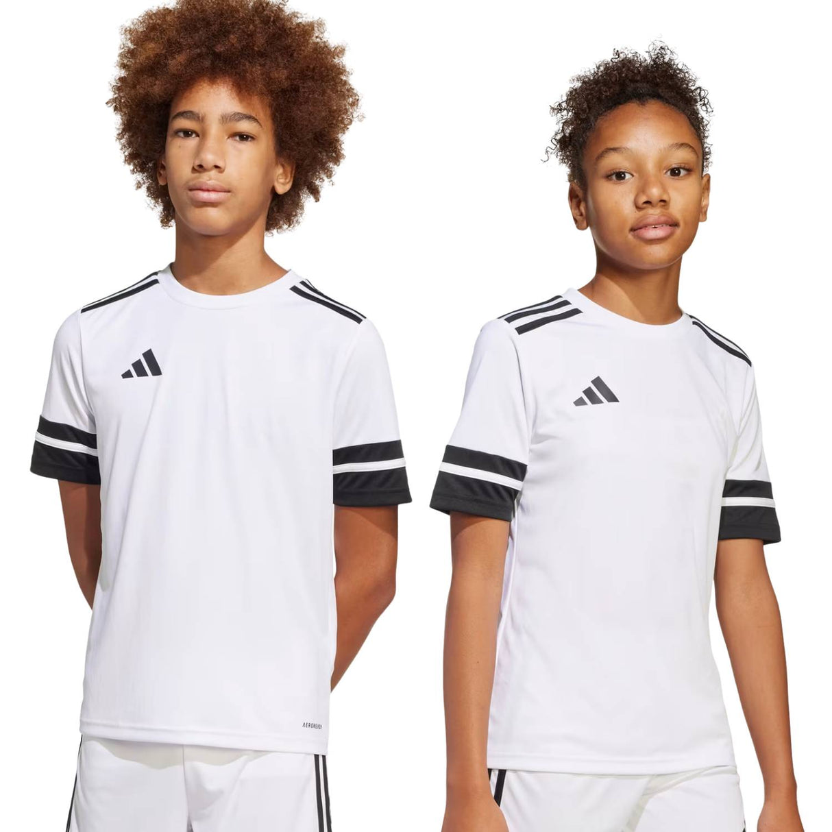 T-SHIRT RAGAZZI ADIDAS JJ0057 SQUADRA 25 BIANCO