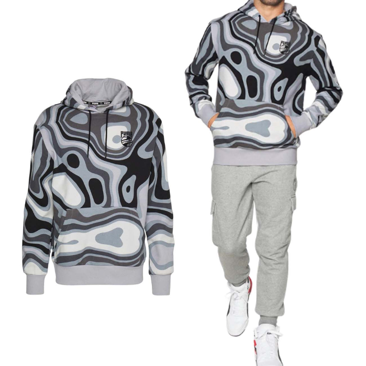 Sweat-shirt en polaire de coton PUMA 536498 01 BOOSTER RALPH