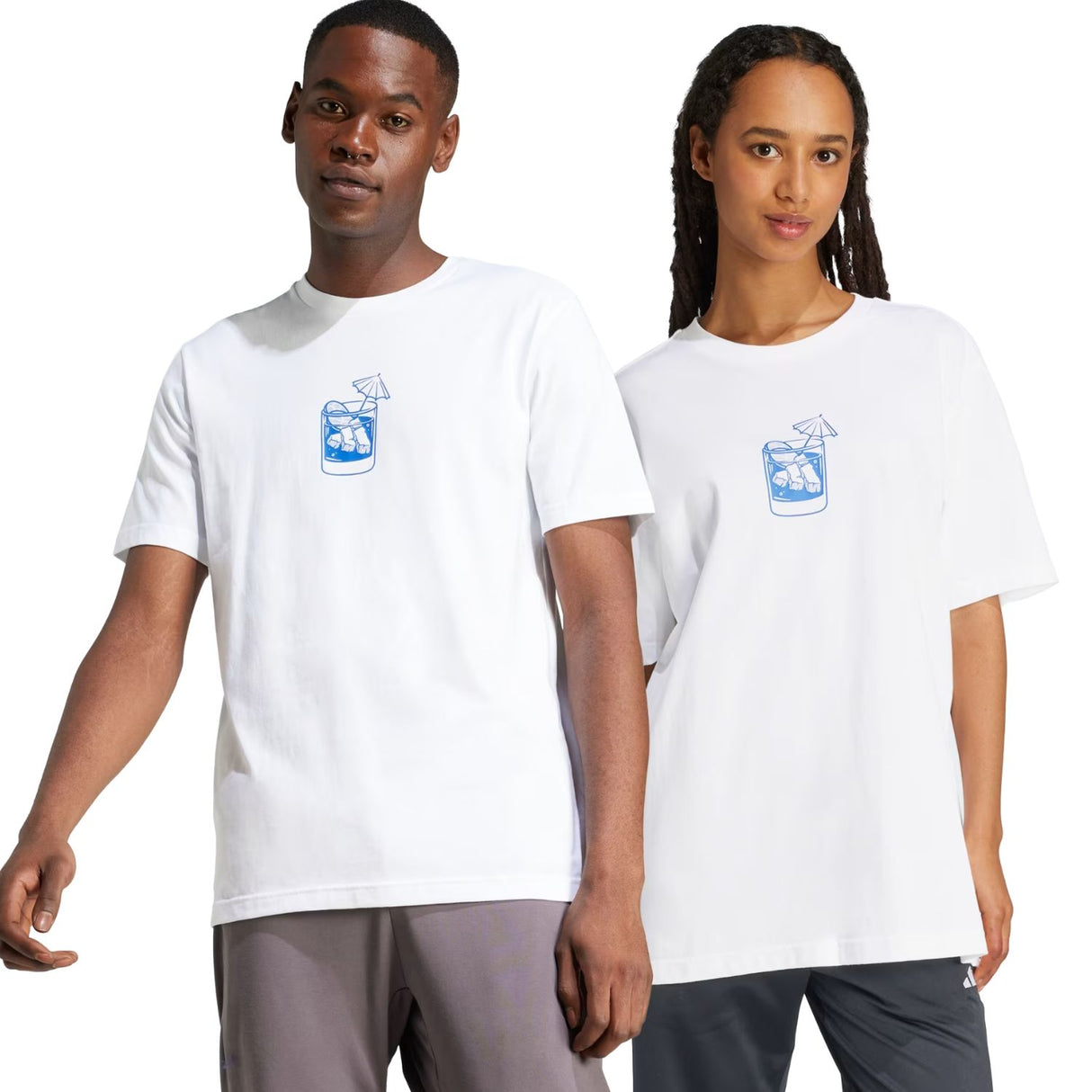 T-SHIRT ADIDAS JJ4013 GRAFICA LOUGE DRINK