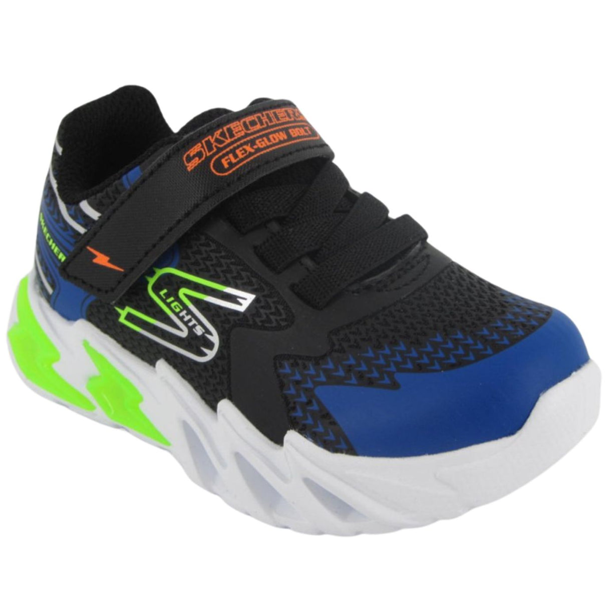 SCARPA BAMBINI 400138N BKBL SKECHERS FLEX GLOW ELITE LUCI