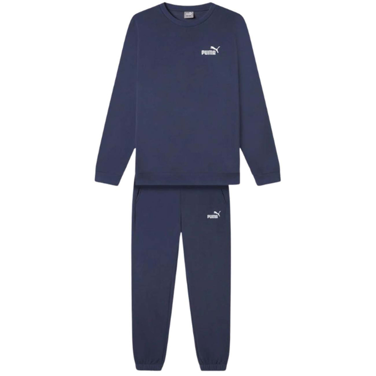 TUTA PUMA 670032 06 GOOD BLU COTONE FELPATO