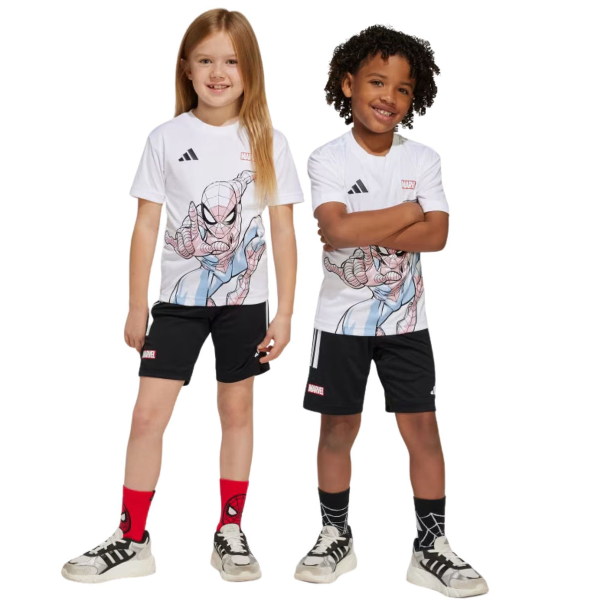 COMPLETO BAMBINI ADIDAS JF3655 SPIDER MAN MARVEL
