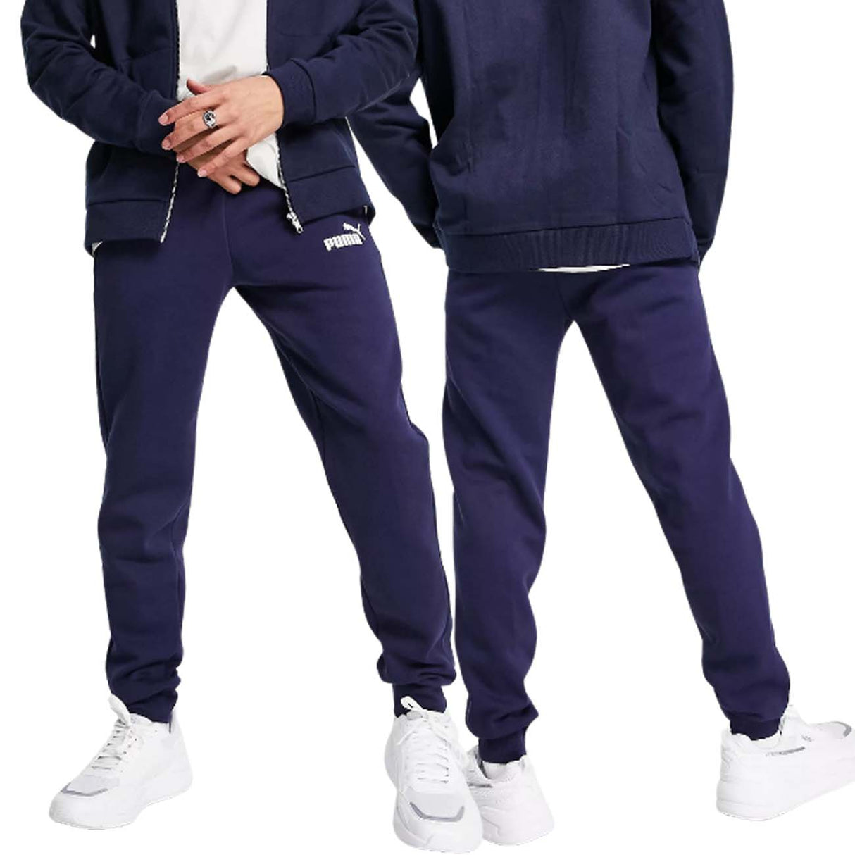 PANTALONE PUMA 586714 ESSENTIALS COTONE FELPATO BLU