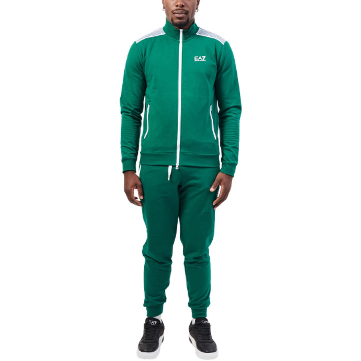 ARMANI EA7 I25 6DPV54 PJ9FZ 1823 COTTON SWEATSHIRT GREEN