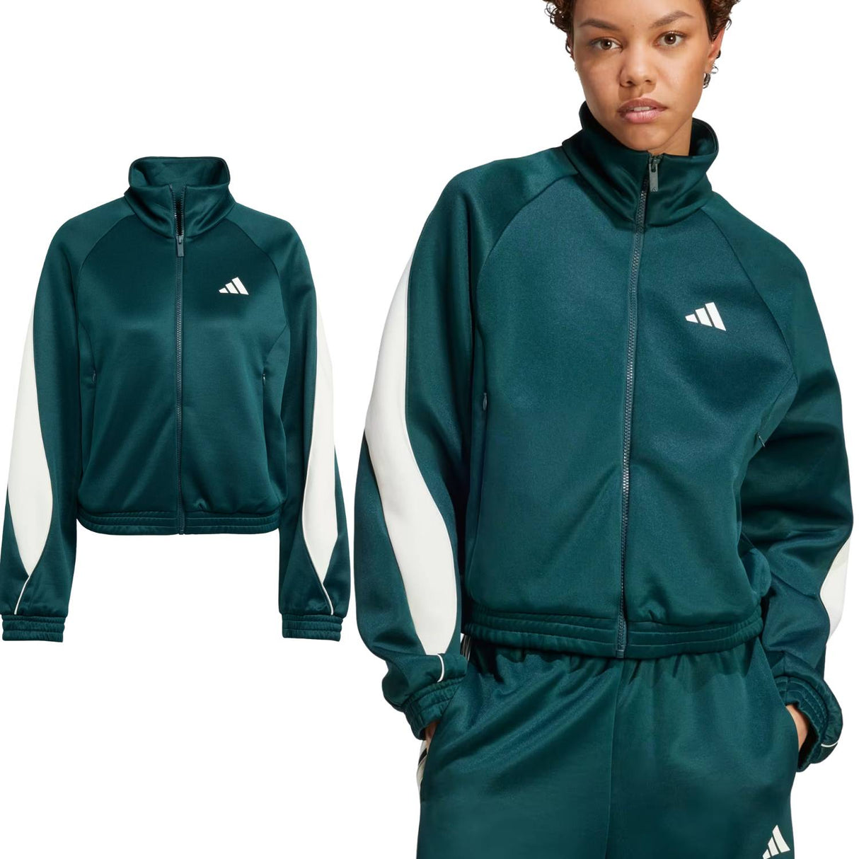 GIACCA DONNA ADIDAS JW0528 STADIUM VERDE ACETATO