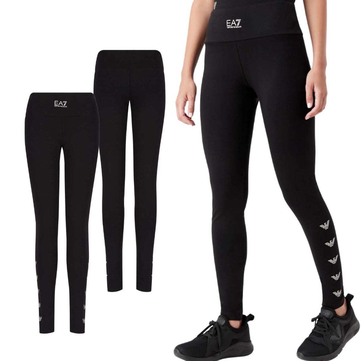 LEGGINGS DONNA ARMANI EA7 6LTP81 TJJCZ COTONE
