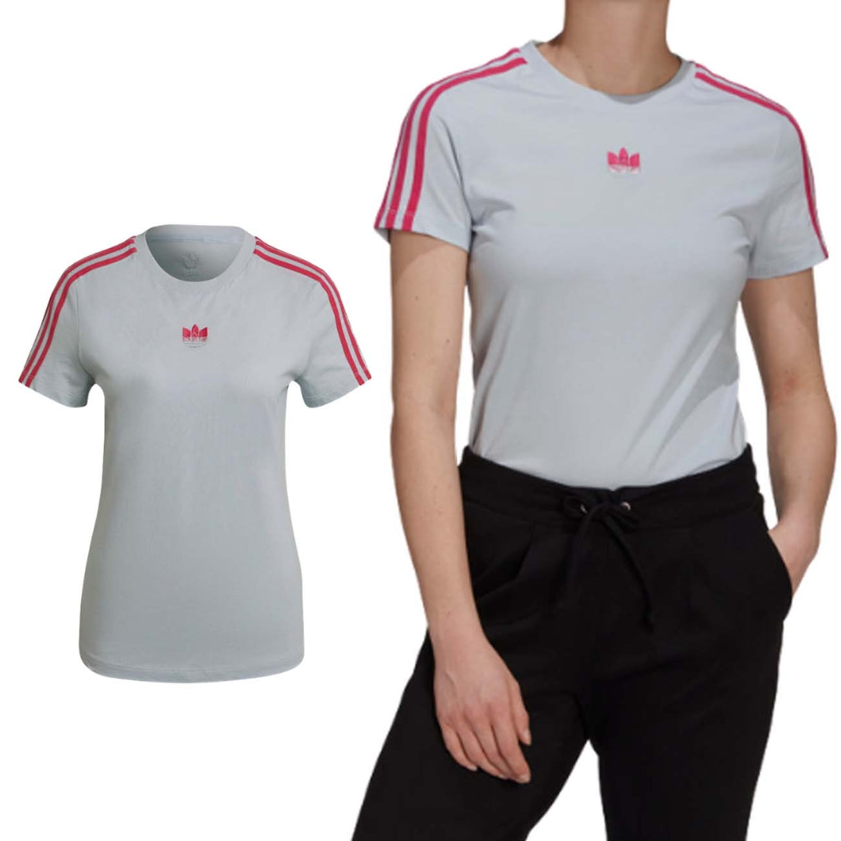T-SHIRT ADIDAS GN2895 ADICOLOR 3D TREFOIL SLIM