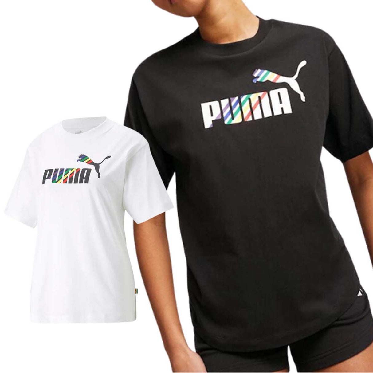 T-SHIRT DONNA PUMA 673669 ESSENTIALS LOVE COTONE