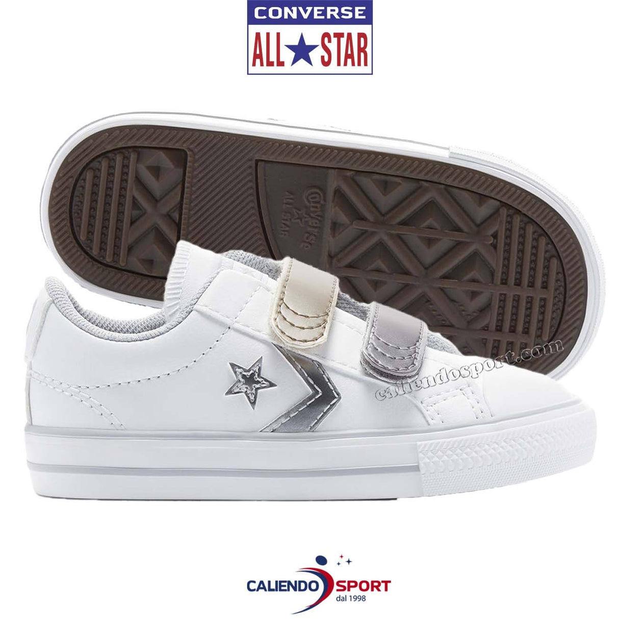 SCARPA BAMBINI CONVERSE 770424C LEATHER EASY ON STAR