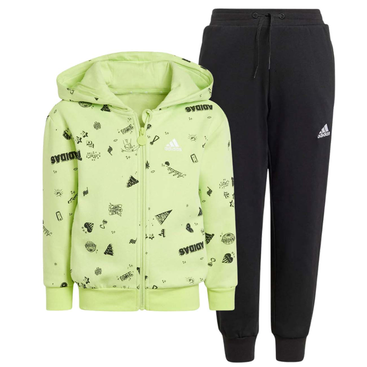 TUTA BAMBINE ADIDAS IA1571 BRAND LOVE HOODED KIDS FELPATA