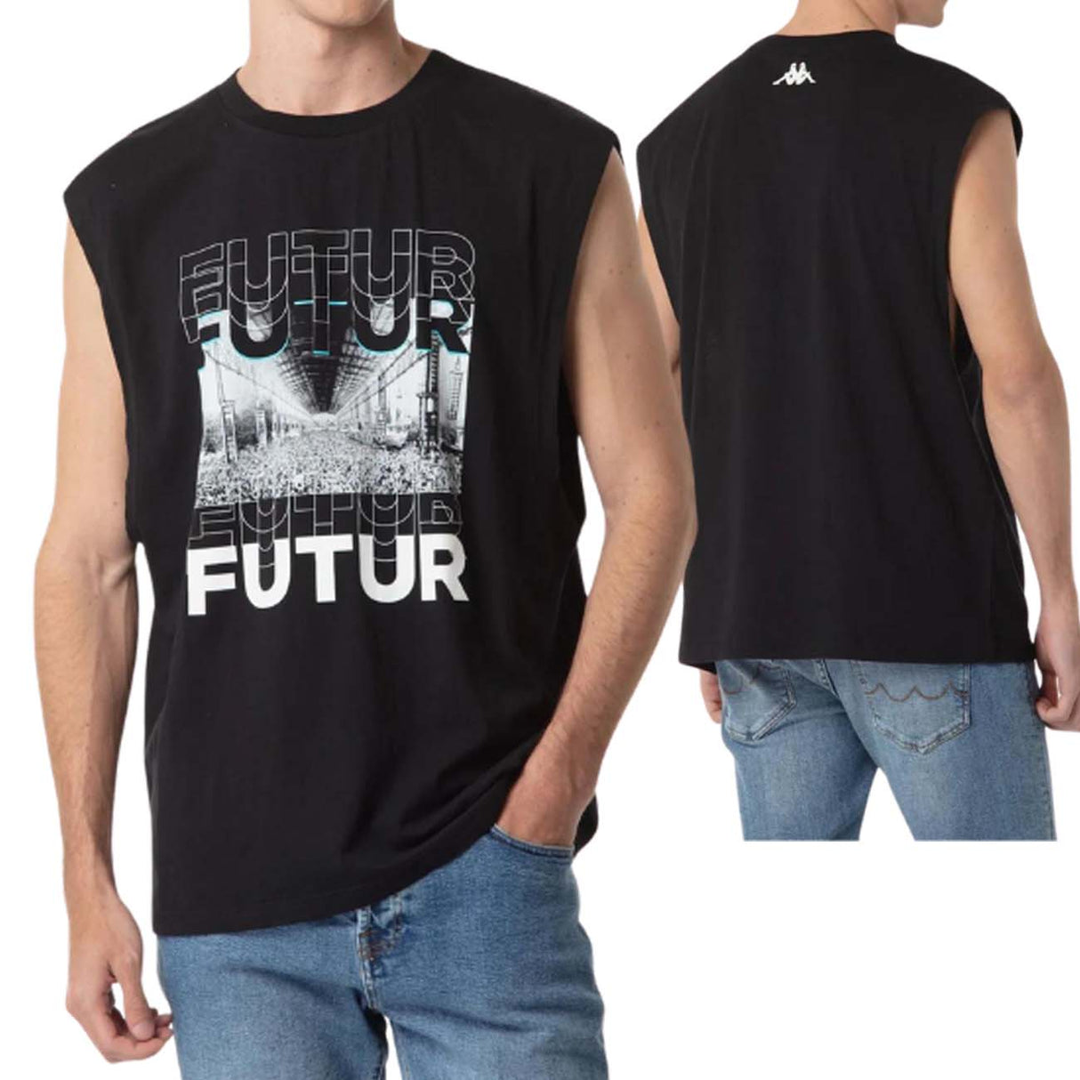 SMANICATO KAPPA 351U5LWFFE 005 AUTHENTIC KOSMO FUTUR FESTIVAL