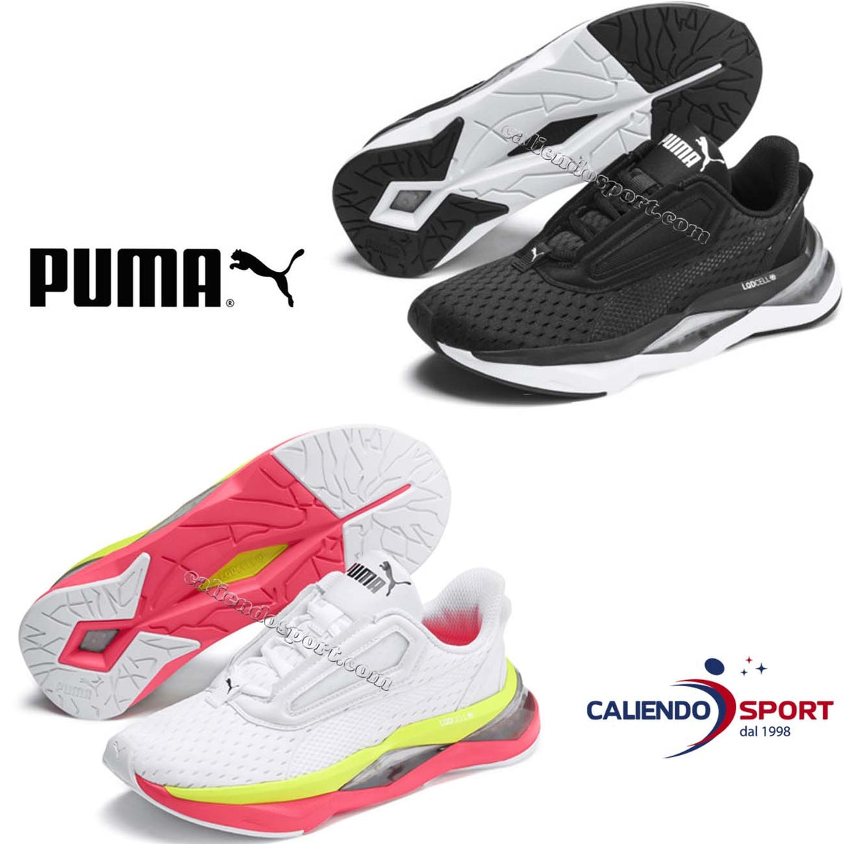 SCARPA PUMA DONNA 192629 01 03 LQDCELL SHATTER XT NERO BIANCO