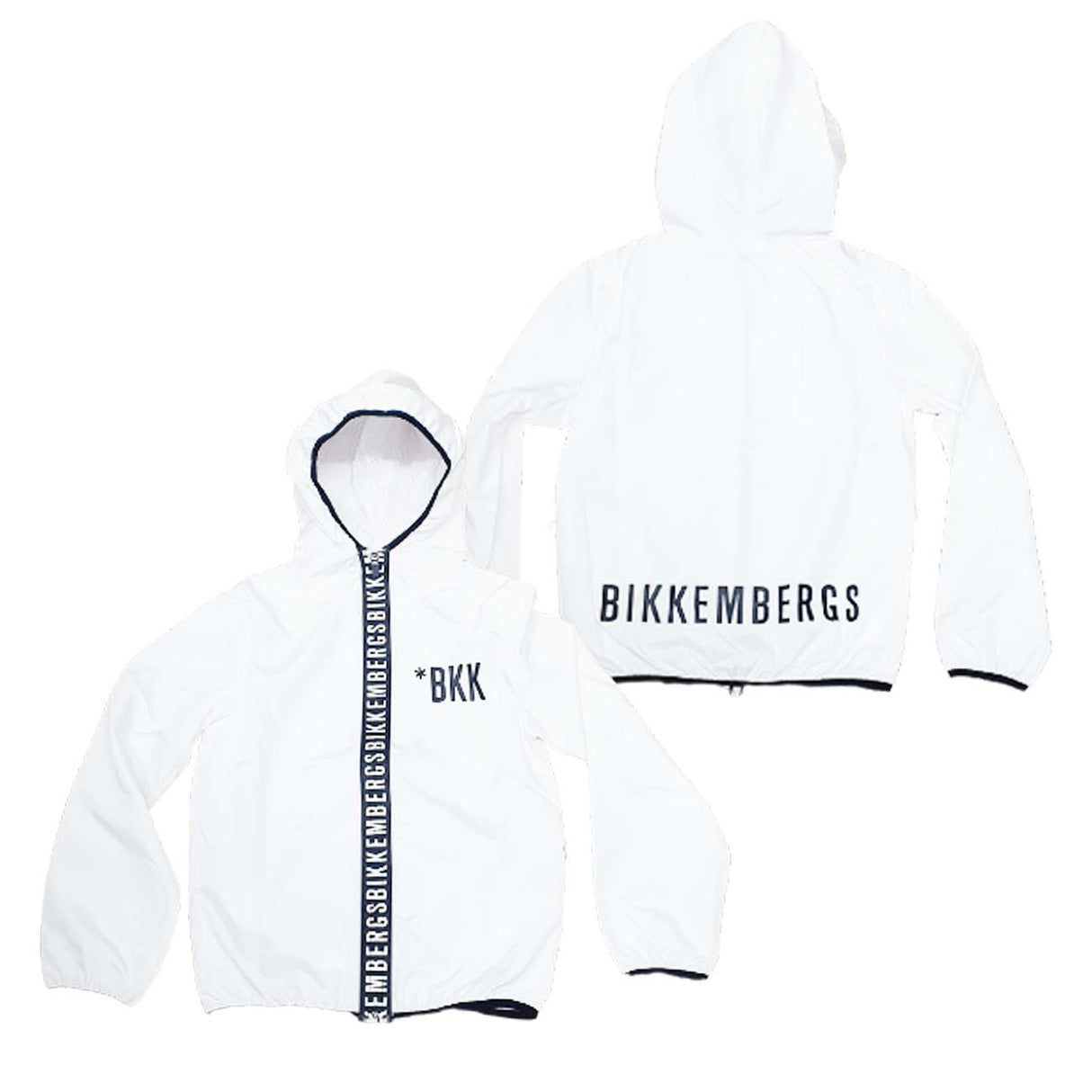 GIUBBOTTO BIKKEMBERGS BAMBINO BK0879 GIACCA BIANCO