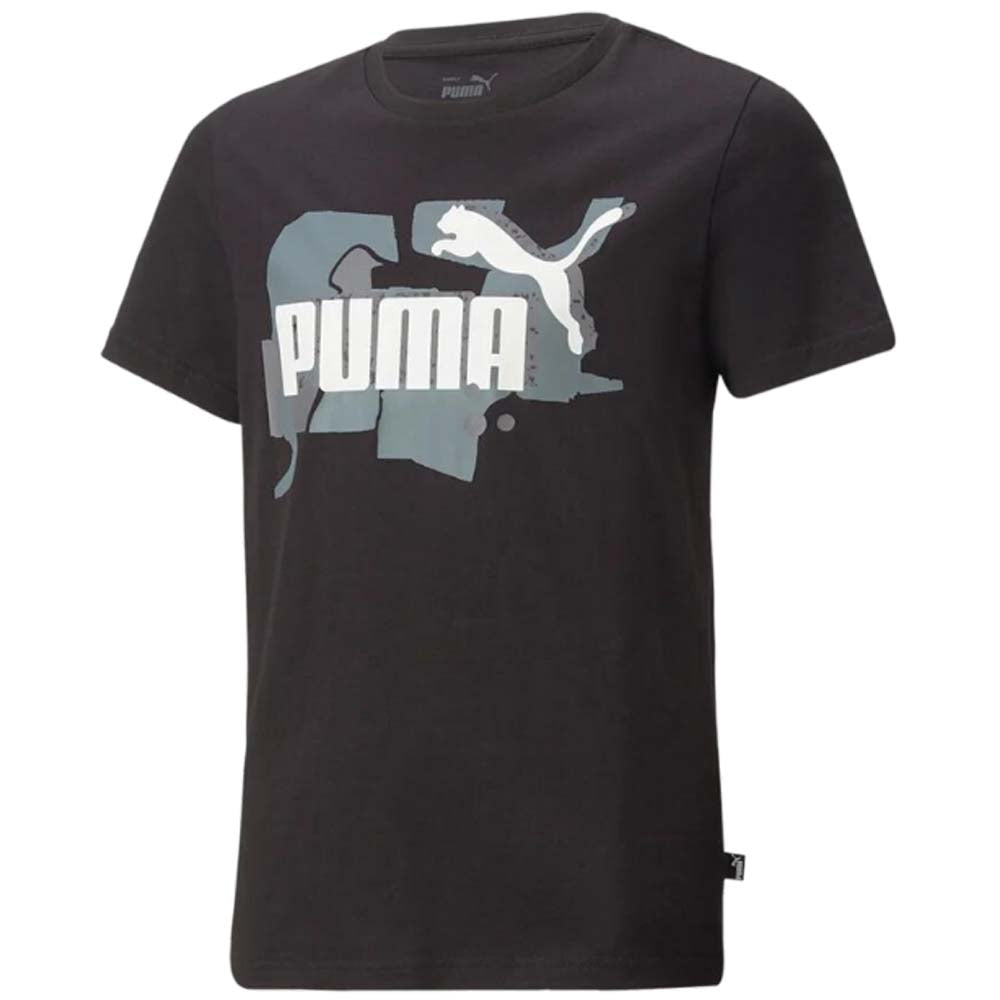 T-SHIRT RAGAZZI PUMA 673274 LOGO ESSENTIALS COTONE