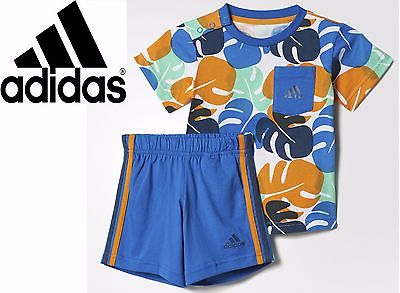 COMPLETE ADIDAS Newborns Children Summer Beach Adidas Offer 9/12 AJ7357 COTTON