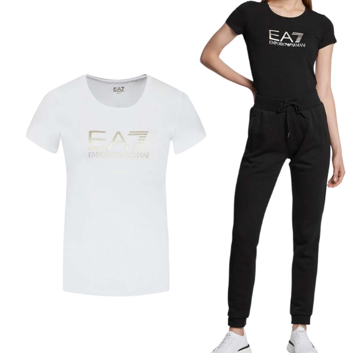 T-SHIRT FEMME EN COTON ARMANI EA78NTT66 TJFKZ