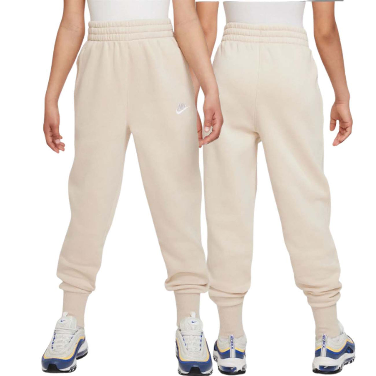 PANTALONE NIKE FD2921 126 SPORTWEAR COTONE FELPATO BEIGE