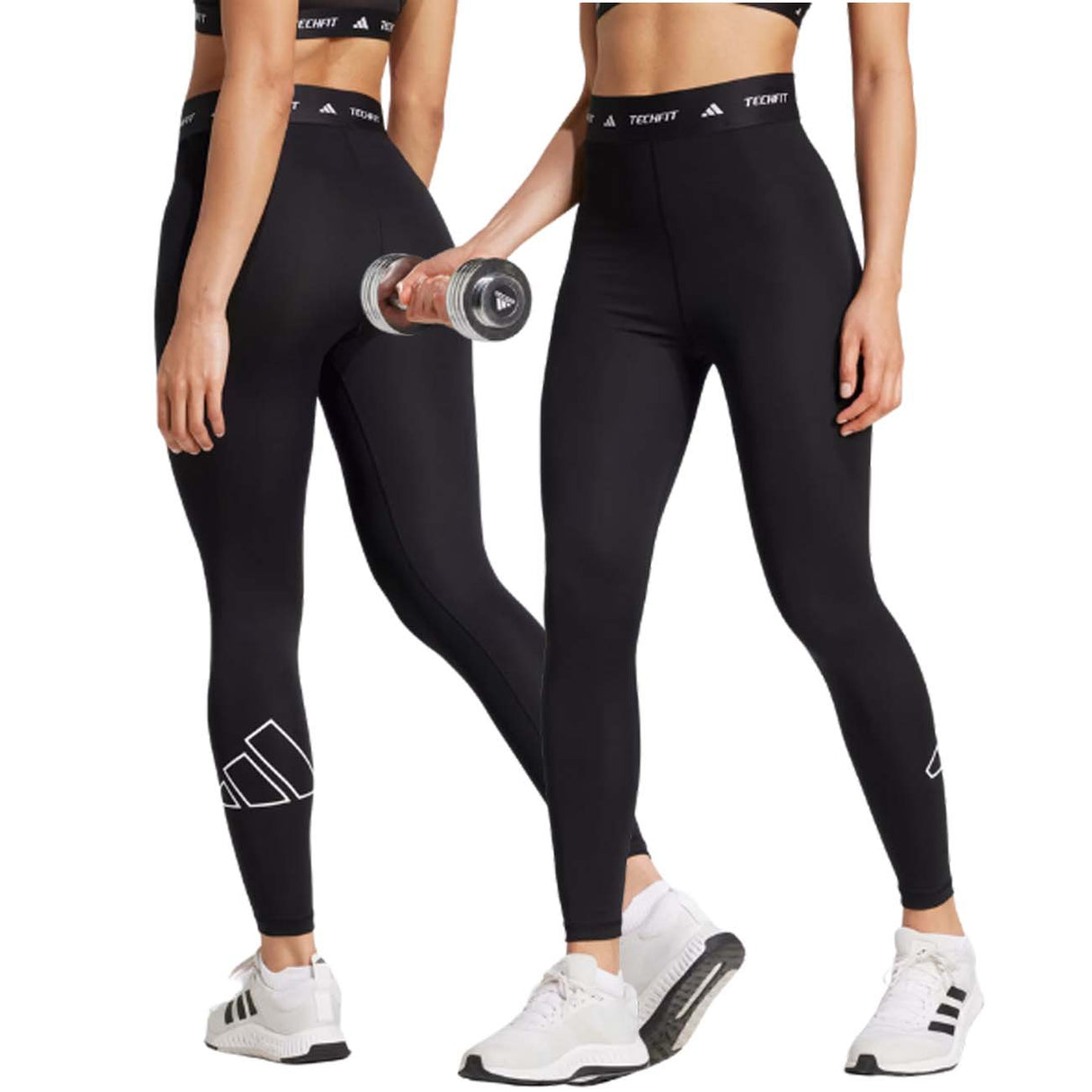 LEGGINGS DONNA ADIDAS IK7926 GRAPHIC 7/8 NERO