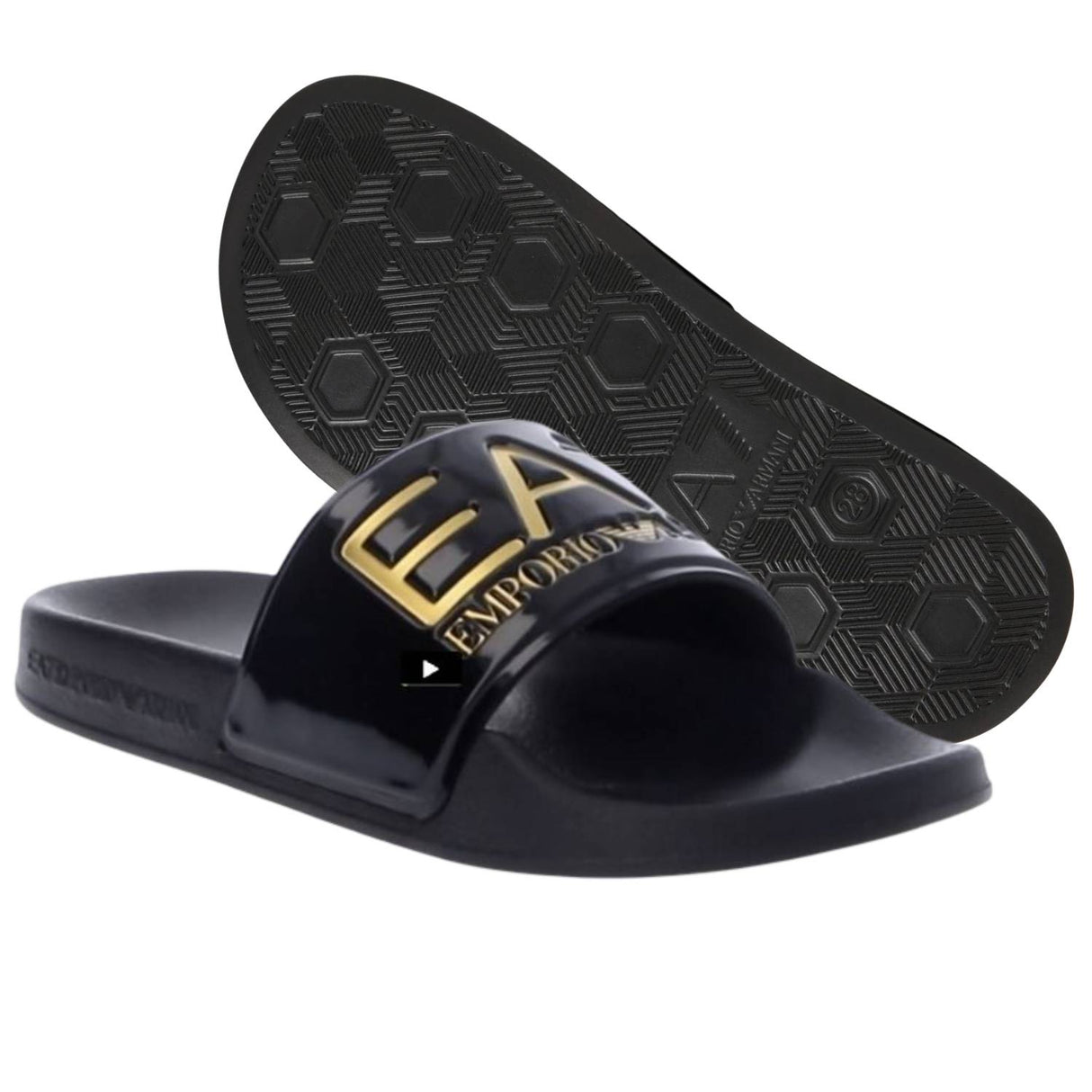 CIABATTA RAGAZZI ARMANI EA7 E 26 7Y000037 AF15118 PC001 NERO