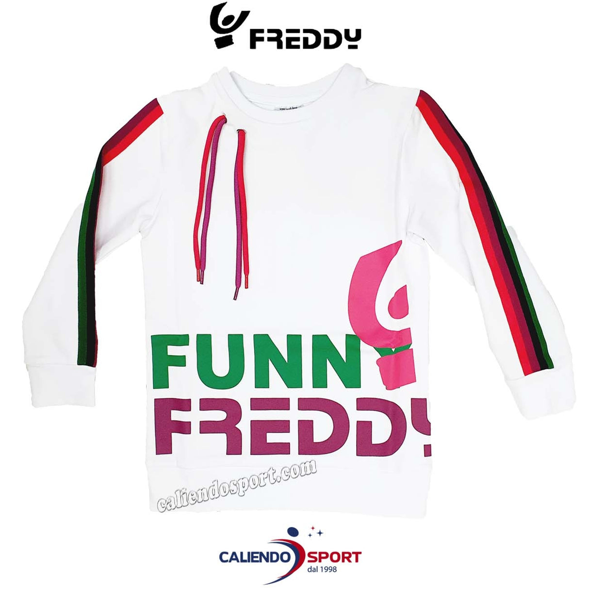 FELPA BAMBINA FREDDY FR0074 COTONE BIANCO