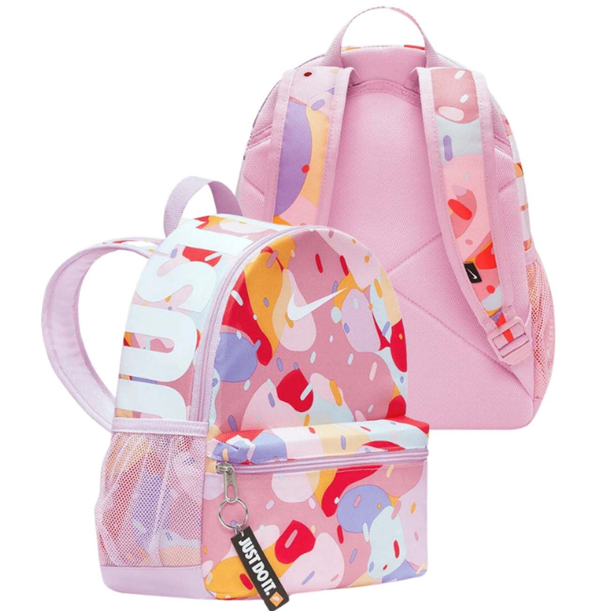 NIKE BACKPACK DQ5163-530 SMALL MULTI PRINT PINK
