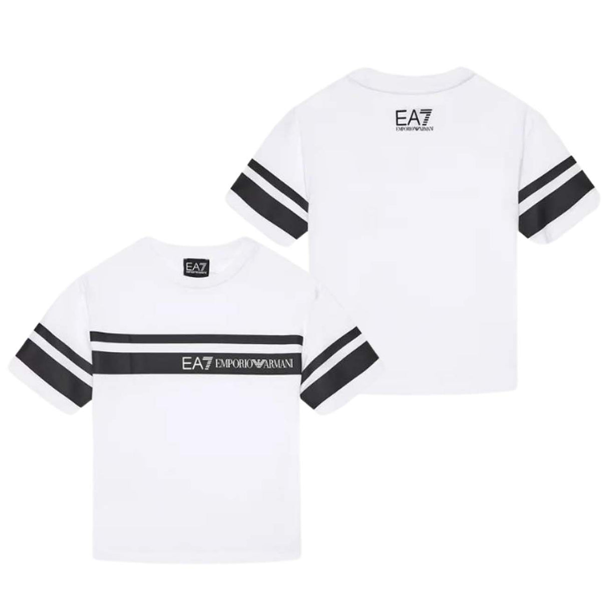 T-SHIRT BAMBINI ARMANI EA7 E24 3DBT58 BJ02Z 1100 BIANCO