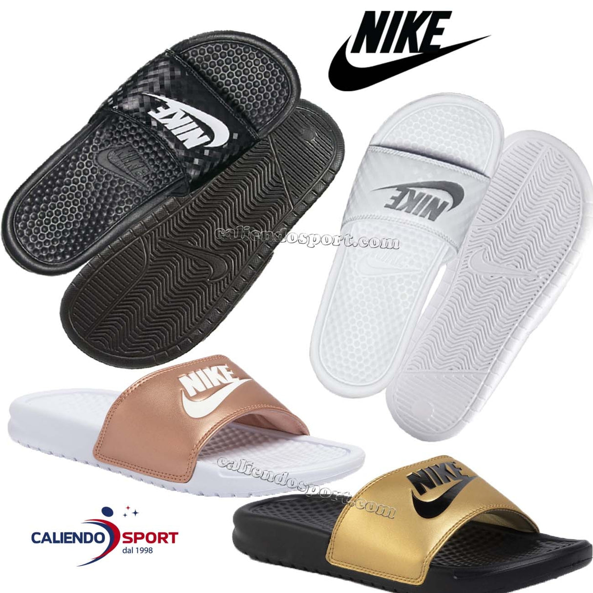 NIKE 343881 011 102 SANDALES BENASSI CHAUSSURES