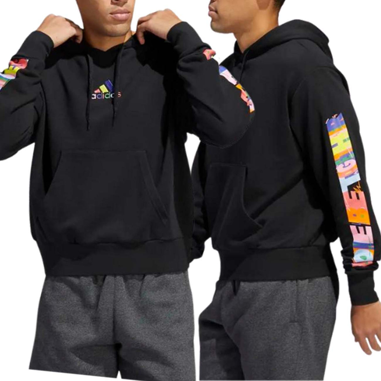 SWEAT-SHIRT ADIDAS HC4451 PRIDE (NEUTRE) COTON BROSSÉ