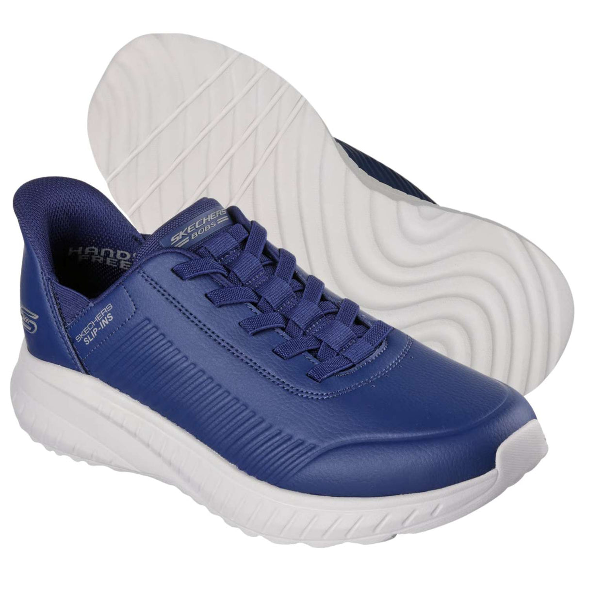 SCARPA SKECHERS 118305 DKNV SLIP INS BOBS SQUAD CHAOS BLU