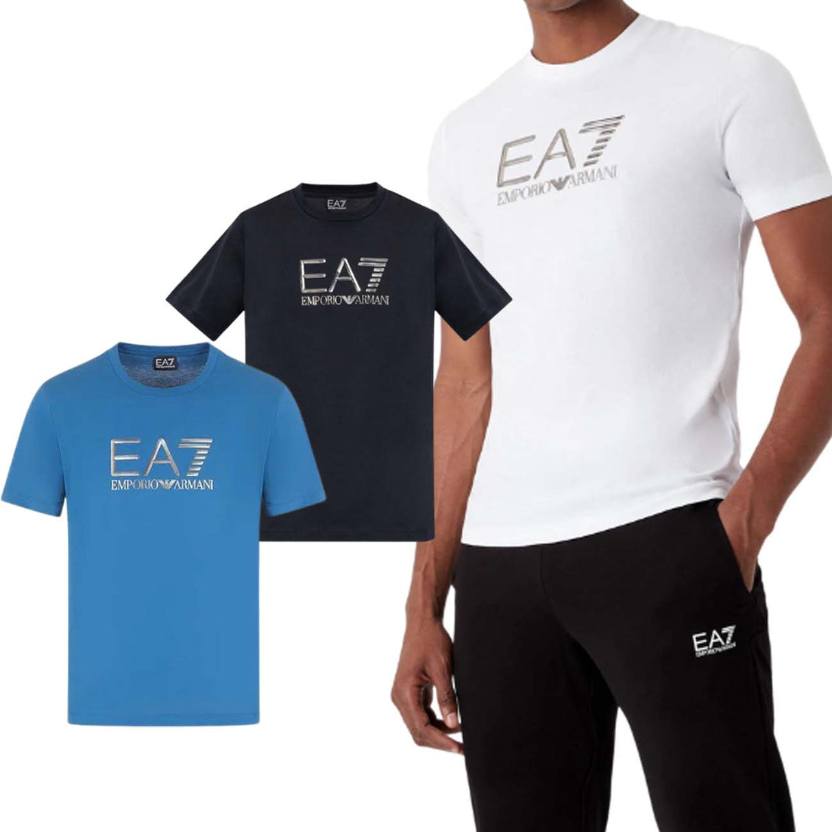 T-SHIRT EN COTON ARMANI EA7 3RPT71 PJM9Z