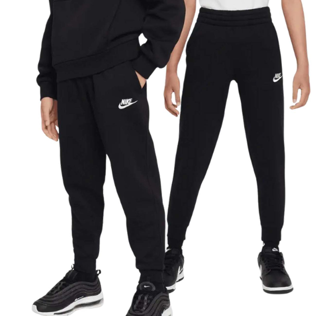 PANTALONE RAGAZZI NIKE FD3008 010 NERO FELPATI