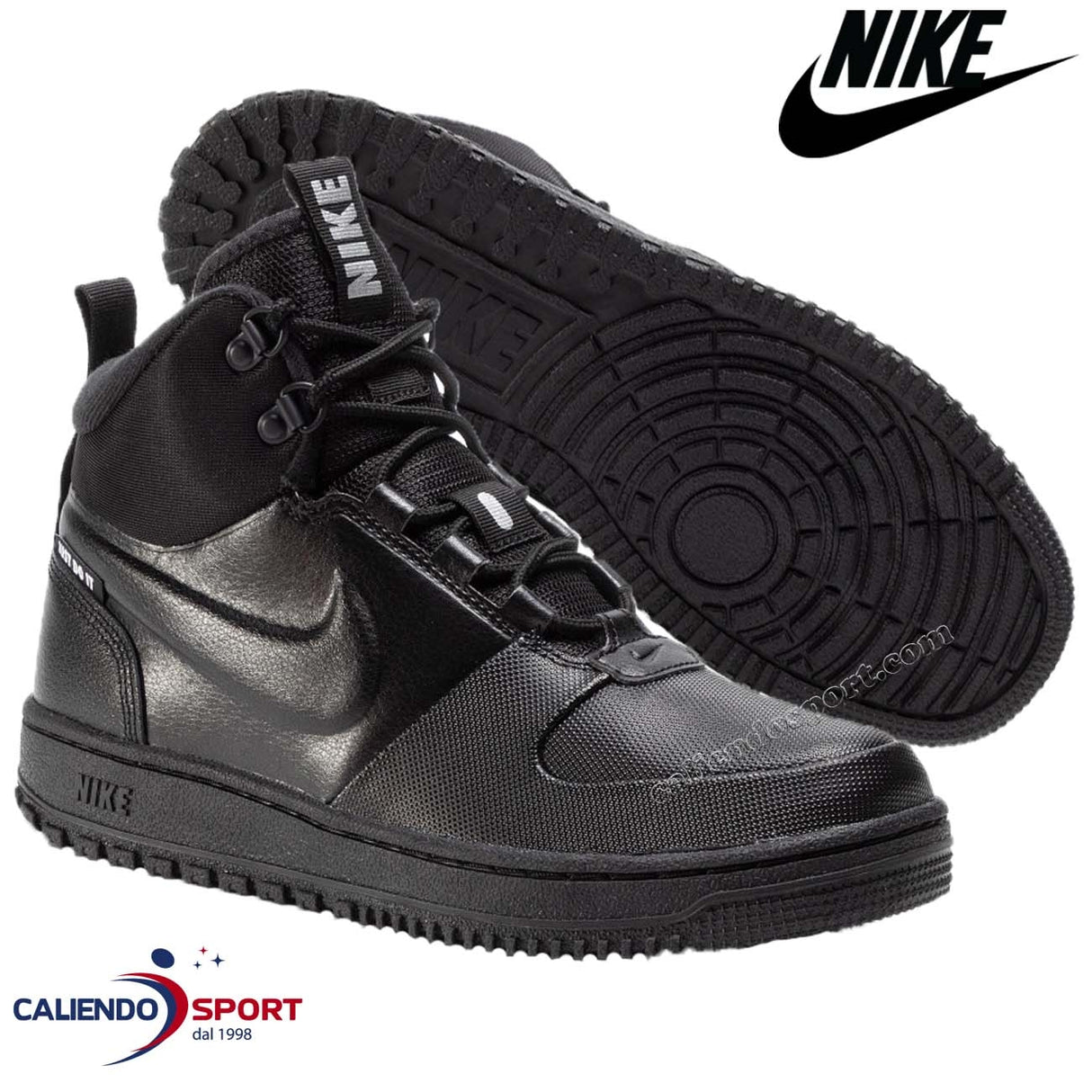 SCARPA NIKE BQ4223 001 NERO Path Winter COLLO ALTO