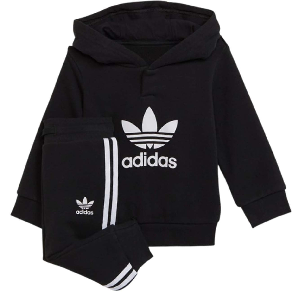 ADIDAS H25218 ADICOLOR HOODIE BLACK KIDS TRACKSUIT