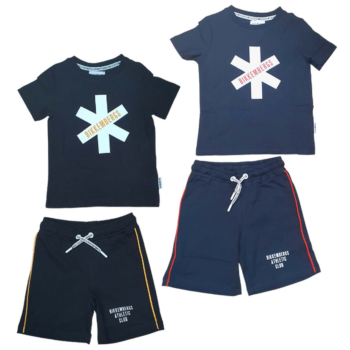 COMPLETO BAMBINI BIKKEMBERGS BK1020 COTONE T-SHIRT+PANTALONCINO