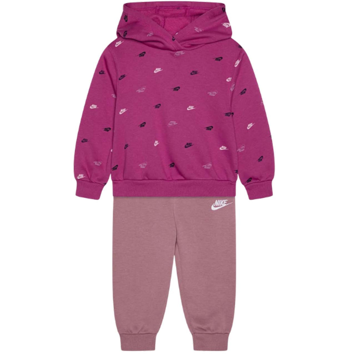 TUTA BAMBINE NIKE 66M596-PB6 COTONE FELPATO FUXIA