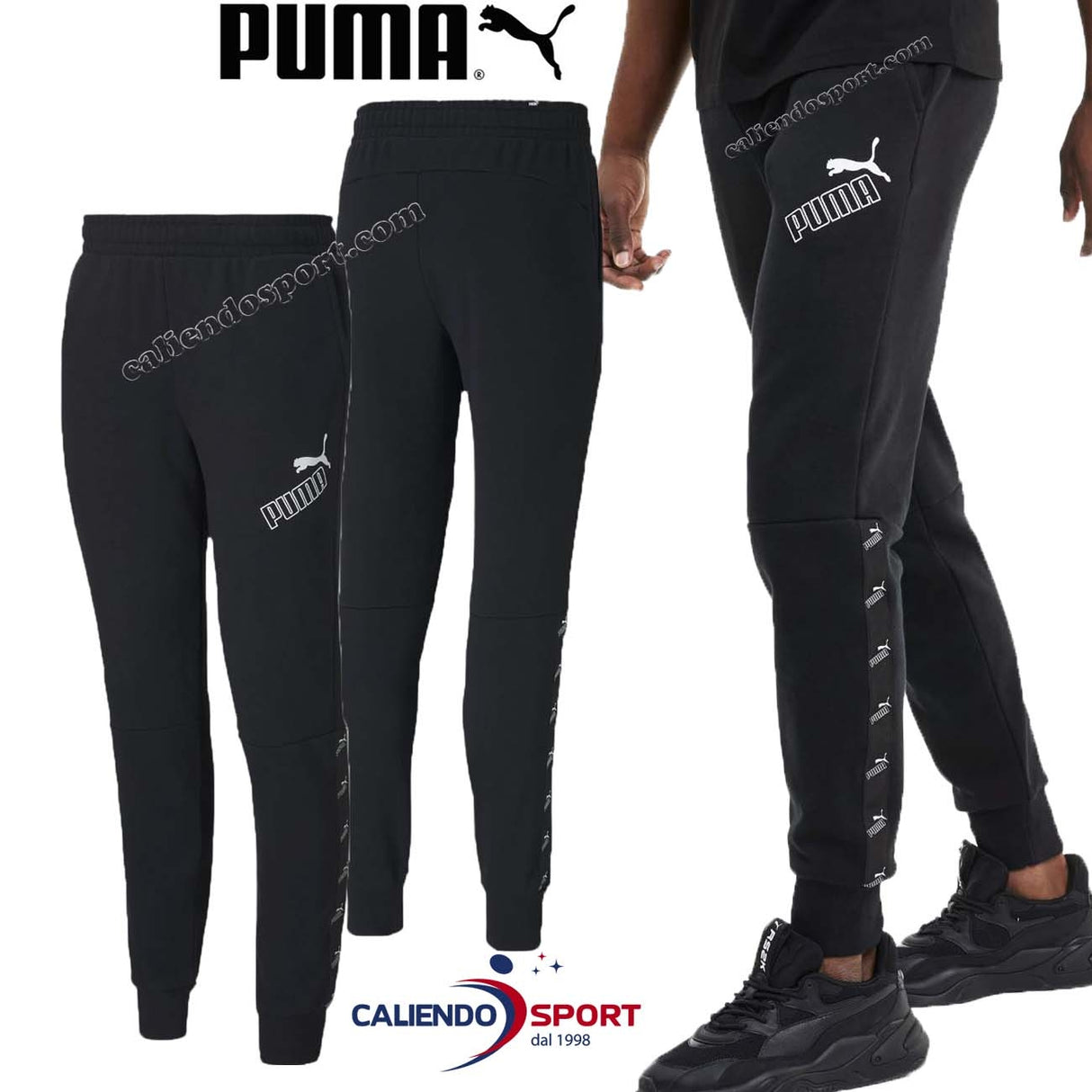 PANTALON PUNA 583525 01 POLAIRE DE COTON NOIR