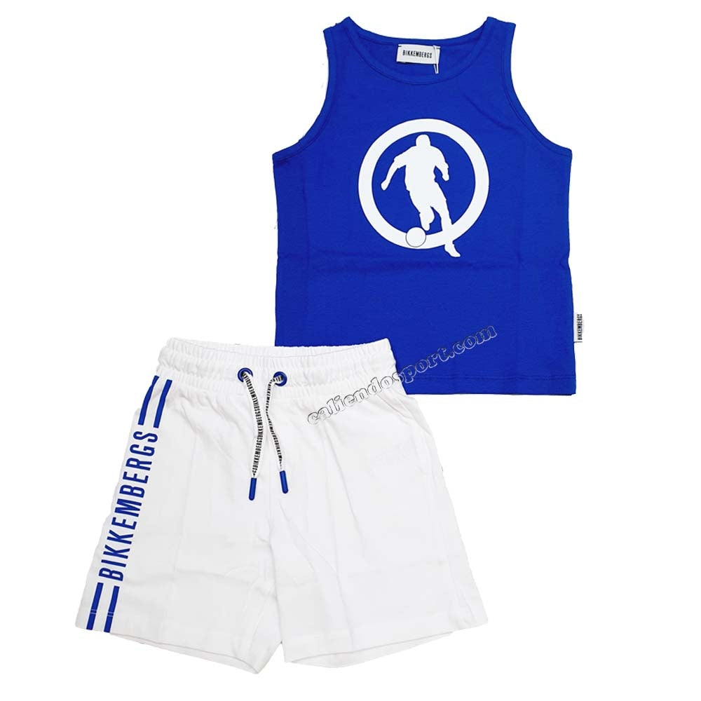 BIKKEMBERGS BK0284 COTTON SLEEVELESS+SHORTS CHILDREN'S COMPLETE SET