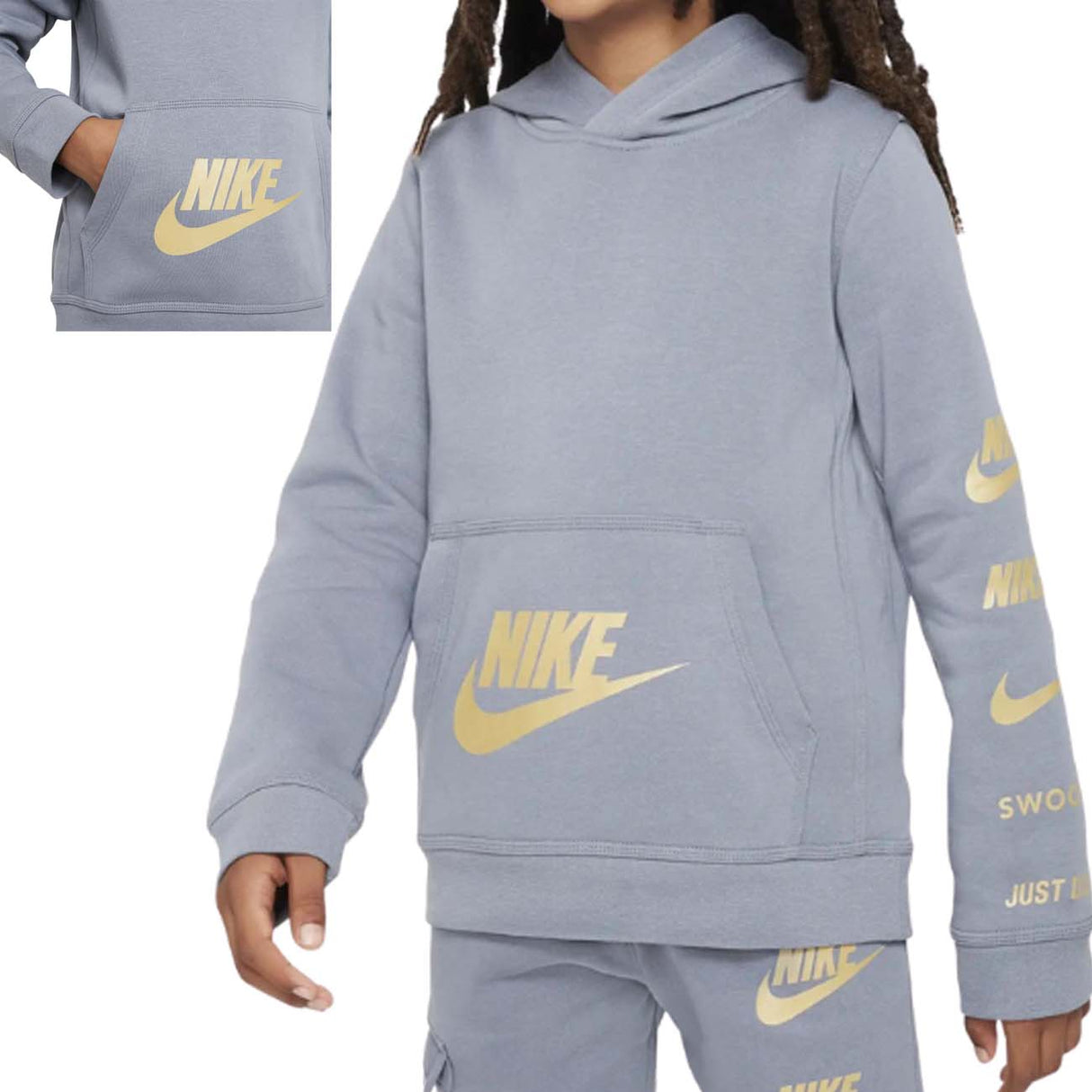 SWEAT-SHIRT NIKE POUR GARÇONS FN7724 065 POLAIRE EN COTON SPORTWEAR