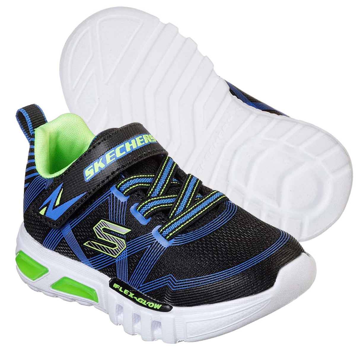 SCARPA BAMBINO SKECHERS 90542N BBLM LUMINOSE