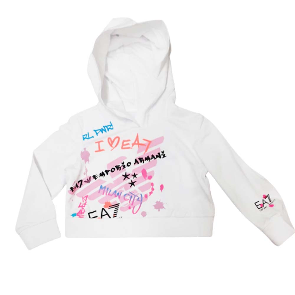 ARMANI EA7 6LFM08 FJEAZ GIRLS SWEATSHIRT BRUSHED COTTON