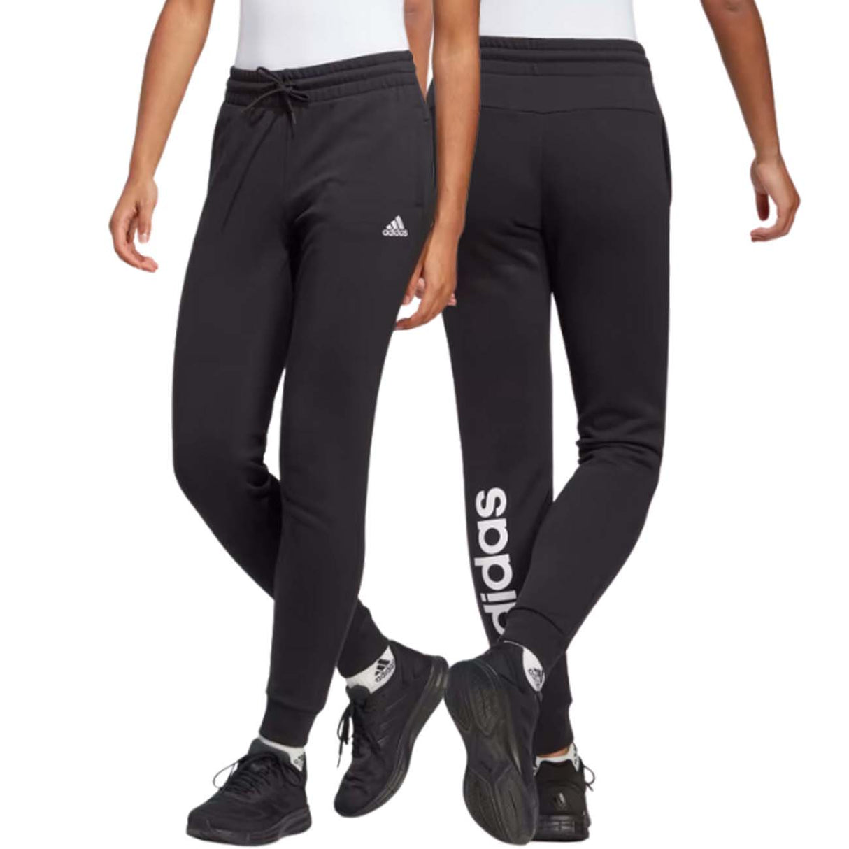 PANTALONE DONNA ADIDAS IC6868 LINEAR COTONE GARZATO